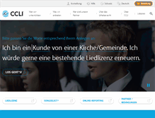 Tablet Screenshot of ccli.ch